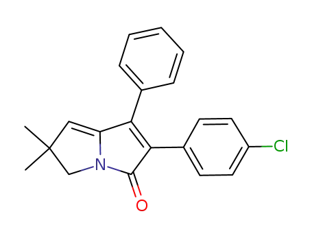 2-(4-chlorophenyl)-6,6-dimethyl-1-phenyl-5,6-dihydro-pyrrolizin-3-one