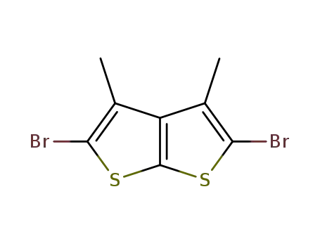 Molecular Structure of 845778-61-2 (Thieno[2,3-b]thiophene, 2,5-dibromo-3,4-dimethyl-)