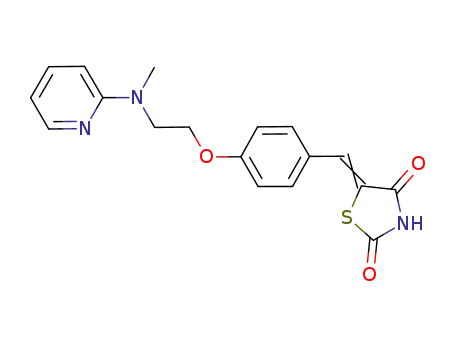 5-[4-[2-[N-Methyl-N-(2-pyridinyl)amino]ethoxy]benzylidene]-2,4-thiazolidinedione