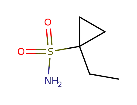 Molecular Structure of 681808-56-0 (Cyclopropanesulfonamide, 1-ethyl- (9CI))