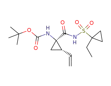1-ethyl-cyclopropanesulfonic acid [1(R)-N-Boc-amino-2(S)-vinyl-cyclopropanecarbonyl]-amide