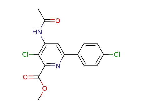 methyl 4-acetamido-3-chloro-6-(4-chlorophenyl)picolinate