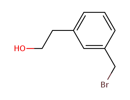Molecular Structure of 141337-05-5 (Benzeneethanol, 3-(bromomethyl)-)