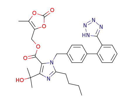 Molecular Structure of 144689-78-1 (Olmesartan)