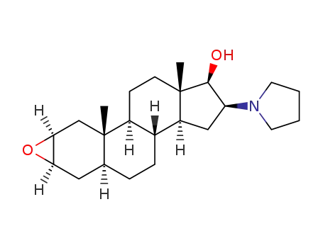 (2α,3α,5α,16β,17β)2,3-epoxy-16-(1-pyrrolidinyl)-androstan-17-ol
