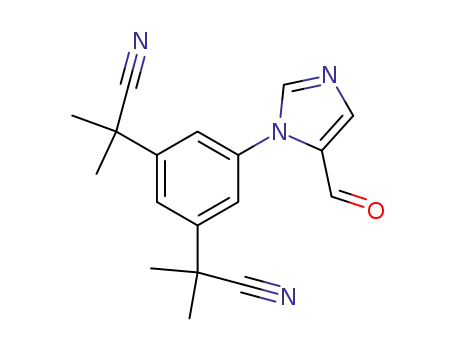 2,2'-[5-(5-formylimidazol-1-yl)-1,3-phenylene]-di(2-methylpropiononitrile)