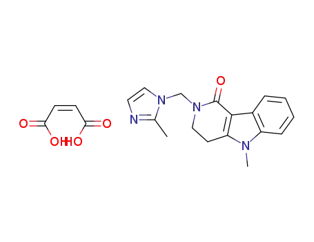 2,3,4,5-Tetrahydro-5-methyl-2-[(2-methyl-1H-imidazol-1yl)methyl]-1H-pyrido[4,3-b]indol-1-one maleate