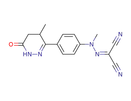 6-[4-(1,1-dicyanomethylidene-N-methylhydrazino)phenyl]-4,5-dihydro-5-methylpyridazin-3(2H)one