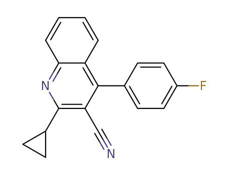 2-cyclopropyl-4-(4'-fluorophenyl)quinoline-3-carbonitrile