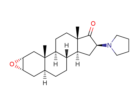 2α,3α-epoxy-16β-(1-pyrrolidinyl)-5α-androstane-17-one