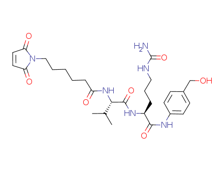 L-Ornithinamide, N-[6-(2,5-dihydro-2,5-dioxo-1H-pyrrol-1-yl)-1-oxohexyl]-L-valyl-N5-(amin ocarbonyl)-N-[4-(hydroxymethyl)phenyl]-
