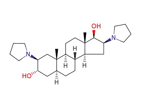 Molecular Structure of 144209-33-6 (pyrrolidinyl)-, (2β,3α,5α,16β,17β)-)
