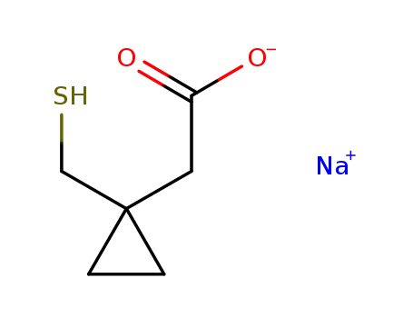 sodium 1-(mercaptomethyl)-cyclopropane acetate