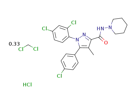 rimonabant hydrochloride dichloromethanate
