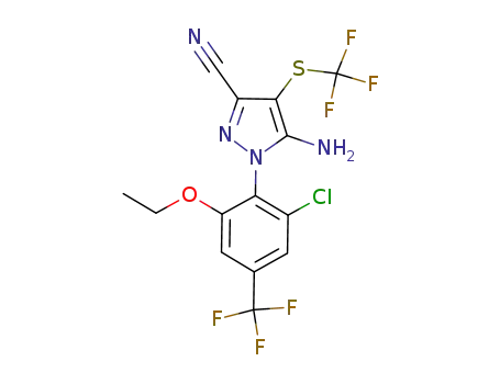 5-amino-1-(2-chloro-6-ethoxy-4-trifluoromethylphenyl)-3-cyano-4-trifluoromethylthiopyrazole