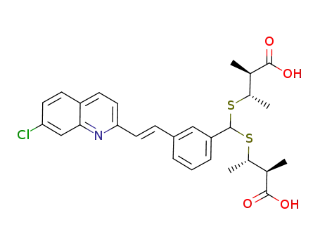 (2S,3S,2'S,3'S)-3,3'-[({3-[(E)-2-(7-chloroquinolin-2-yl)vinyl]phenyl}methylene)bis(thio)]bis(2-methylbutanoic acid)