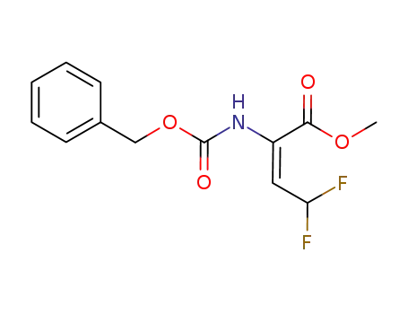 N-benzyloxycarbonyl-2-amino-4,4-difluoro-2-butenoic acid methyl ester
