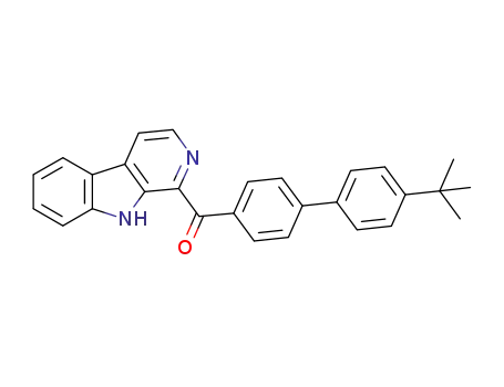 Molecular Structure of 922525-74-4 (Methanone,
[4'-(1,1-dimethylethyl)[1,1'-biphenyl]-4-yl]-9H-pyrido[3,4-b]indol-1-yl-)