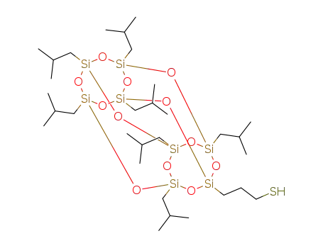1-(3-mercapto)propyl-3,5,7,9,11,13,15-isobutylpentacyclo[9.5.1.13,9.15,15.17,13]octasiloxane