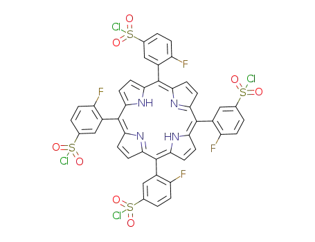 5,10,15,20-tetrakis[2-fluoro-5-(chlorosulfonyl)phenyl]porphyrin