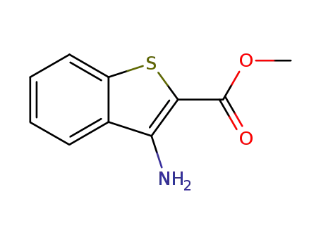 Molecular Structure of 35212-85-2 (METHYL 3-AMINOBENZO[B]THIOPHENE-2-CARBOXYLATE)