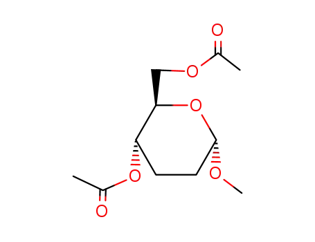 Methyl 2,3-dideoxy-α-D-erythro-hexopyranoside diacetate