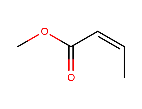 Molecular Structure of 4358-59-2 ((2Z)-2-Butenoic acid methyl ester)