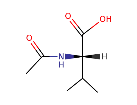 Molecular Structure of 96-81-1 (N-Acetyl-L-valine)