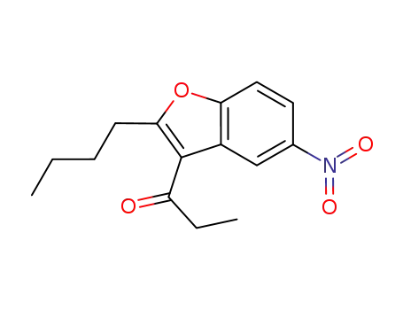 2-n-butyl-5-nitro-benzofuranyl ethyl ketone