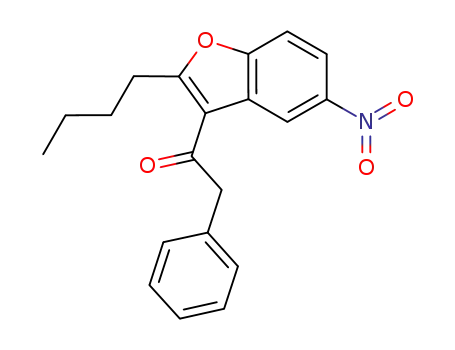 2-n-butyl-5-nitro-benzofuranyl phenyl ketone
