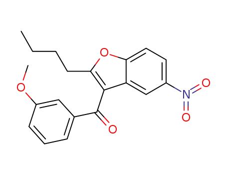 2-n-butyl-5-nitro-3-(3'-methoxy)acetophenonebenzofuran
