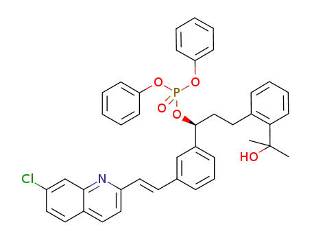 2-(2-(3-(S)-(3-(2-(7-chloro-2-quinolinyl)ethenyl)-phenyl)-3-diphenylphosphate oxypropyl)phenyl)-2-propanol