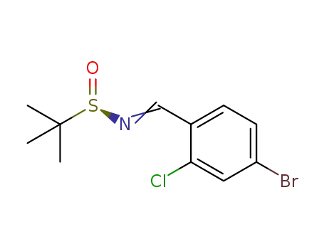 (R)-N-(4-bromo-2-chlorobenzylidene)-2-methylpropane-2-sulfinamide