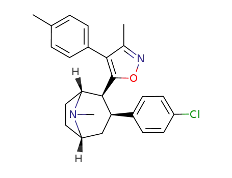 3β-(4-chlorophenyl)-2β-[3'-methyl-4'-(4-methylphenyl)isoxazol-5-yl]tropane