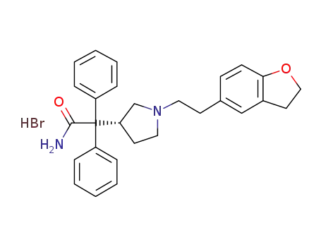 (3R)-2-{1-[2-(2,3-dihydro-1-benzofuran-5-yl)ethyl]pyrrolidin-3-yl}-2,2-diphenylacetamide hydrobromide