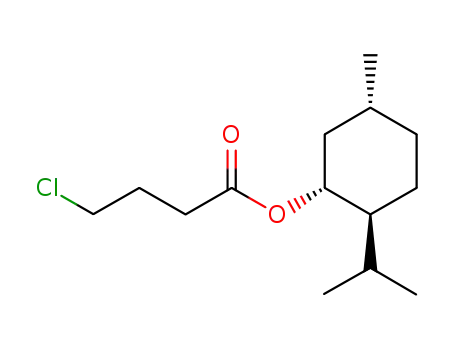 Molecular Structure of 668486-64-4 (Butanoic acid, 4-chloro-,
(1R,2S,5R)-5-methyl-2-(1-methylethyl)cyclohexyl ester)