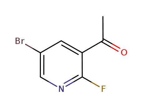 Molecular Structure of 1111637-74-1 (1-(5-Bromo-2-fluoropyridin-3-yl)ethanone)