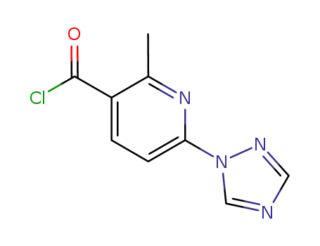 2-methyl-6-(1H-1,2,4-triazol-1-yl)nicotinic acid chloride