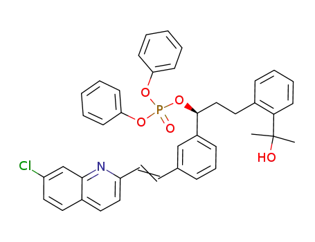 2-(2-(3-(S)-(3-(2-(7-chloro-2-quinolinyl)-ethenyl)phenyl)-3-diphenylphosphatoxypropyl)phenyl)-2-propanol