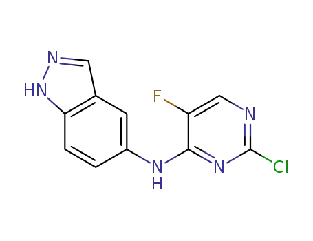 2-chloro-5-fluoro-N-(indazoline-5-yl)-4-pyrimidineamine
