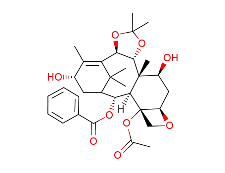 7,9,10,13-four(deacetyl)-9,10-O-isopropylidene-1-deoxybaccatin VI