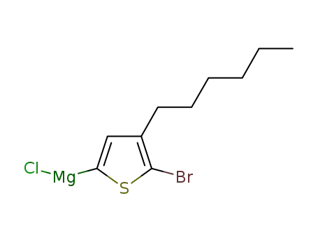Molecular Structure of 671775-27-2 (Magnesium, (5-bromo-4-hexyl-2-thienyl)chloro-)