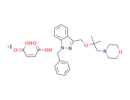 1-benzyl-3-[(1,1-dimethyl-2-morpholin-4-ylethoxy)methyl]-1H-indazole maleate