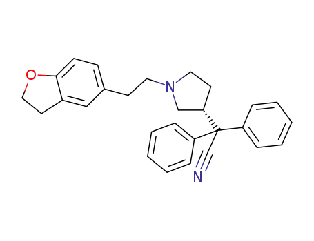 (3S)-3-(1-carbonitrile-1,1-diphenylmethyl)-1-[2-(2,3-dihydro-1-benzofuran-5-yl)ethyl]pyrrolidine