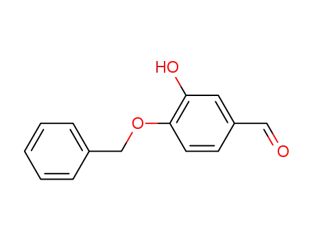 Molecular Structure of 4049-39-2 (3-HYDROXY-4-BENZYLOXY BENZALDEHYDE)