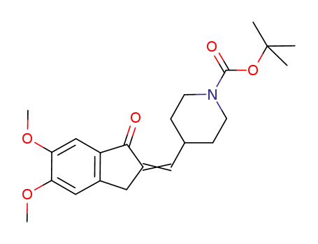 tert-butyl 4-((5,6-dimethoxy-1-oxo-1H-inden-2(3H)-ylidene)methyl)piperidine-1-carboxylate