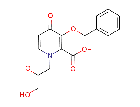 3-Benzyloxy-1-(2,3-dihydroxy-propyl)-4
-oxo-1,4-dihydro-pyridine-2-carboxylic acid