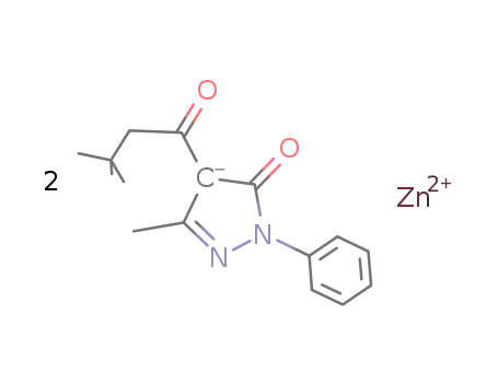 Zn(1-phenyl-3-methyl-4-COCH2C(CH3)3-5-pyrazolonate)2
