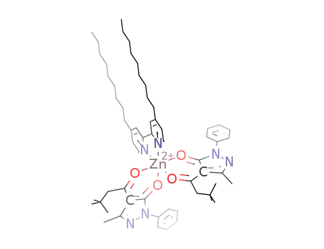 [Zn(4,4'-dinonyl-2,2'-bipyridine)(1-phenyl-3-methyl-4-COCH2C(CH3)3-5-pyrazolonate-O,O)2]