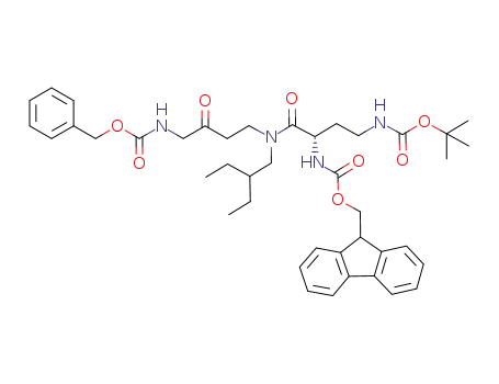 (S)-9-fluorenylmethyl 10-(2-ethylbutyl)-2,2-dimethyl-18-phenyl-4,9,13,16-tetraoxo-3,17-dioxa-5,10,15-triazaoctadecan-8-ylcarbamate
